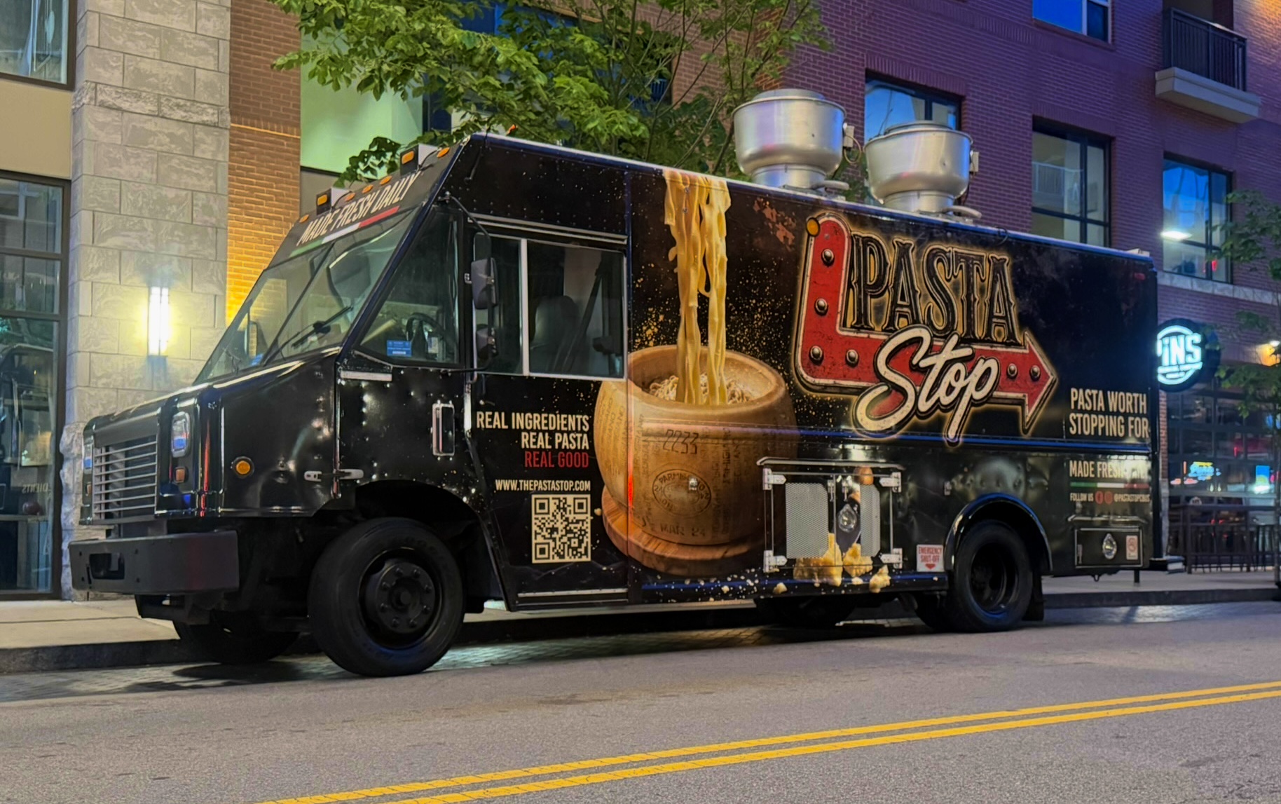 The Pasta Stop food truck in downtown Columbus